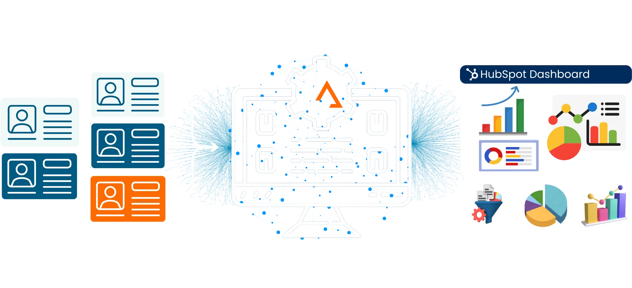 Automated HubSpot data cleansing and duplicate management dashboard